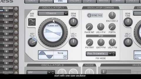 Synthesis 1st Tutorial - Dream Saw - Access Virus TI
