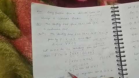 TOPOLOGY LEC.21 - CONTINUOUS MAPPINGS AND RELATED THEOREM