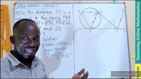 Core Mathematics Paper 2 | Question 5 on Circle Theorems - WASSCE 2024 NOV-DEC