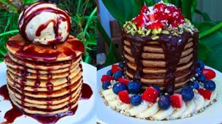 Low fat Vegan Pancakes that don't suck! 3 ingredients only.