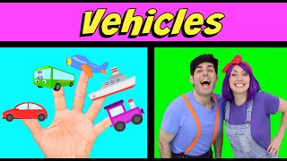 Vehicle Finger Family Song - Bella and Beans TV