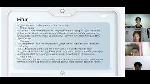 Project Akhir UAS "Game Gacha Quest" Kelompok 5 - Mata Kuliah Algoritma Dan Pemrograman