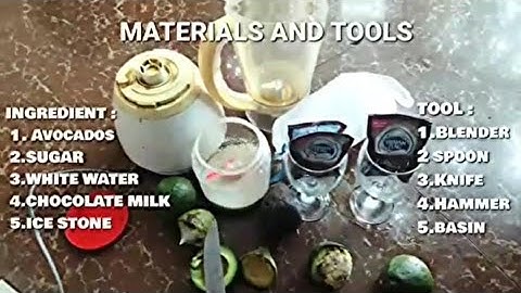 How to make avocado juice, Procedure Text || The 9th C Grade Students