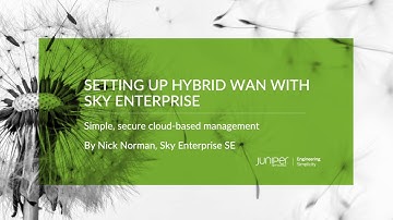 Juniper Sky Enterprise - Custom SD-WAN Features Overview