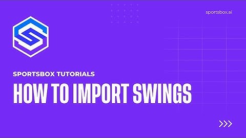 Sportsbox Tutorials: How to Import Swing Videos