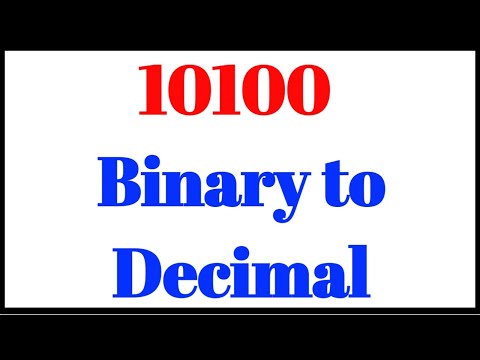 Convert Binary 10100 to Decimal Step by Step Explained