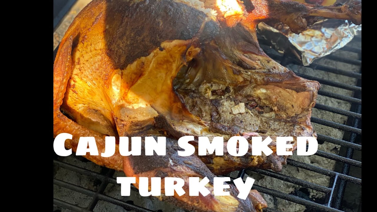 Creole butter injected Cajun smoked turkey #thanksgiving - YouTube