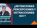 RETENCIONES, PERCEPCIOENS Y DETRACCIONES DEL -IGV 2020 / GRUPSELD