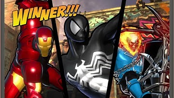 Requested ULTIMATE MARVEL VS. CAPCOM 3 Iron Man/Spiderman/Ghost Rider Arcade Gameplay