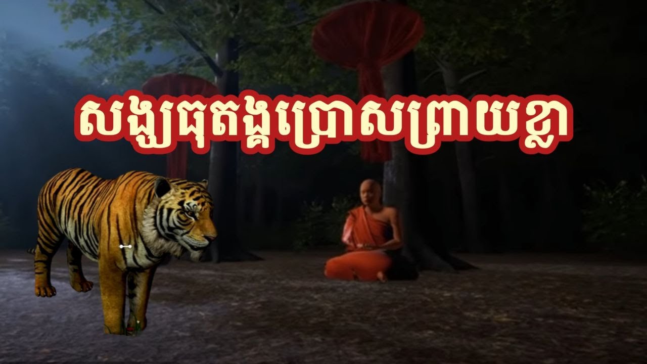 សង្ឃធុតង្គប្រោសព្រាយខ្លា | ប្រភព អាចារ្យក្មេង