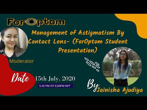 Management of Astigmatism by Contact Lens_(ForOptom student Presentation).