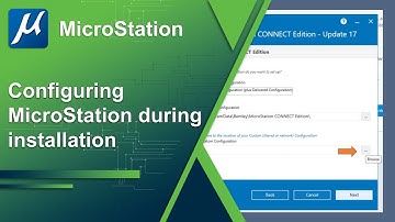 Configuring MicroStation During Installation