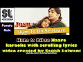 Hum toh Dil se Haare | clean karaoke with scrolling lyrics