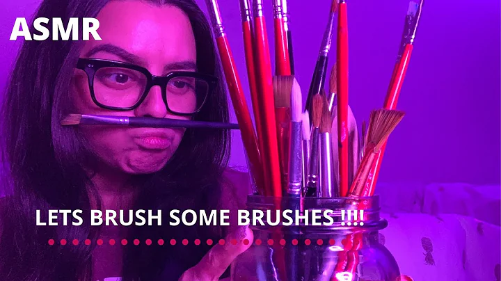 ASMR LETS BRUSH SOME BRUSHES! W/ mic brushing.