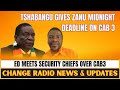 MNANGAGWA MEETS SECURITY  CHIEFS AS CAB 3 TENSIONS RISE  | CRZ NEWS