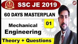 LEC-01, SSC JE 2019-20 | 60 Days Master Plan | Theory + Questions I Mechanical Engg.