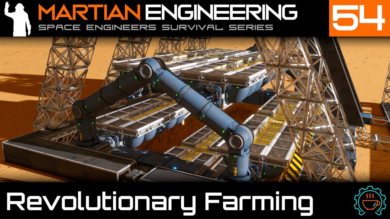 Как эта вращающаяся ферма стала такой гладкой? | Марсианская инженерия, E54 | Выживание SE