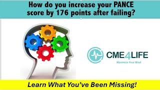 I failed my PANCE then increased my score by 176 points!