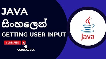 Getting user input in java Sinhala