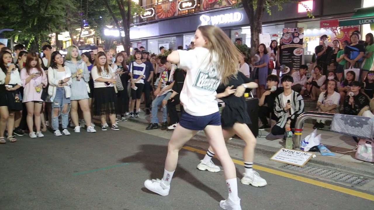 JHKTV] hong dae k pop dance(Ukraine)Jayn  Playing with FIre홍대댄스 (우크라이나)제인 불장난