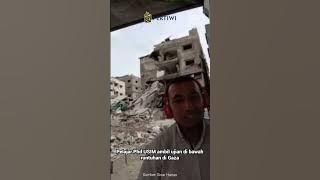 Pelajar Phd USIM ambil ujian di bawah runtuhan di Gaza
