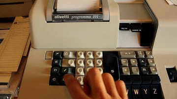 Programming example of Olivetti Programma 101 (first personal PC)
