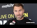 "THE FIGHT IS ON!" Eddie Hearn reacts to Canelo-Saunders ring controversy & Gives AJ-FURY update