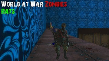 World at War Custom Zombies: Rats! This map is HUGE