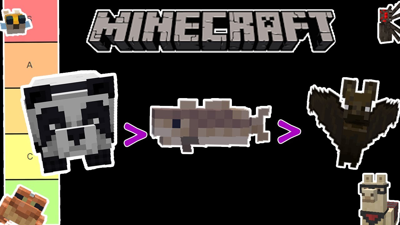 I Ranked All of the Minecraft Animals! - YouTube