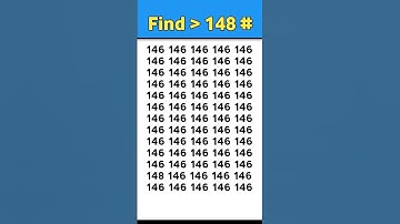 Find the odd number 148 #shorts #puzzlechallenge
