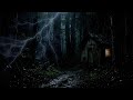 Sleep Instantly with Heavy Rain and Thunder in a Dark Forest Night, Relieve Stress Fast