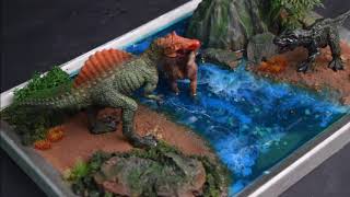 Diorama dinosaurs 1080 P HD