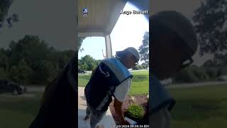 Amazon driver goes viral after untangling, saluting American flag