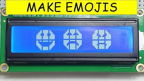 how to make characters on LCD using ARDUINO || Custom characters on 16x2 LCD