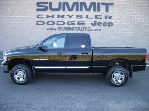 2005 USED DODGE RAM 2500 5.9L CUMMINS DIESEL STICK SHIFT WALK AROUND REVIEW SOLD! 9177A SUMMITAUTO