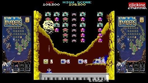 Return of the Invaders (Taito UPL 1985) Arcade Gameplay Classic Video Game Retro MAME
