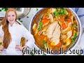 The BEST Chicken Noodle Soup Recipe - with homemade bone broth!!