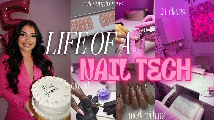 I Did 21 CLIENTS in ONE WEEK as a Full-Time Nail Tech 💅🏽💰