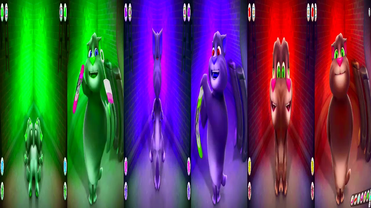 games people play Learn Colors with Three eyed Cat Talking Tom and Thick Talking Tom 2017 17 08