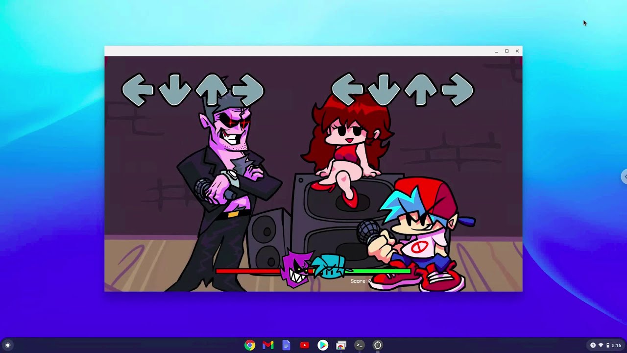 How To Install Friday Night Funkin On A Chromebook The Windows Version Youtube