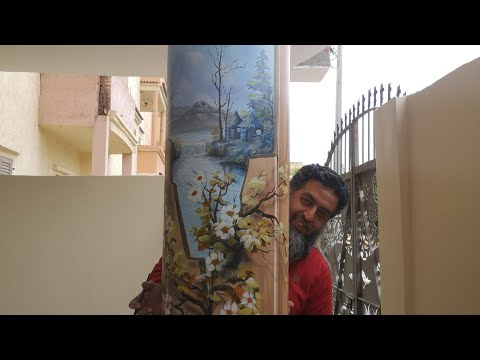 ديكور مدخل القشره القديمه المكسره مهما تقادم البيت يظل المدخل جميل