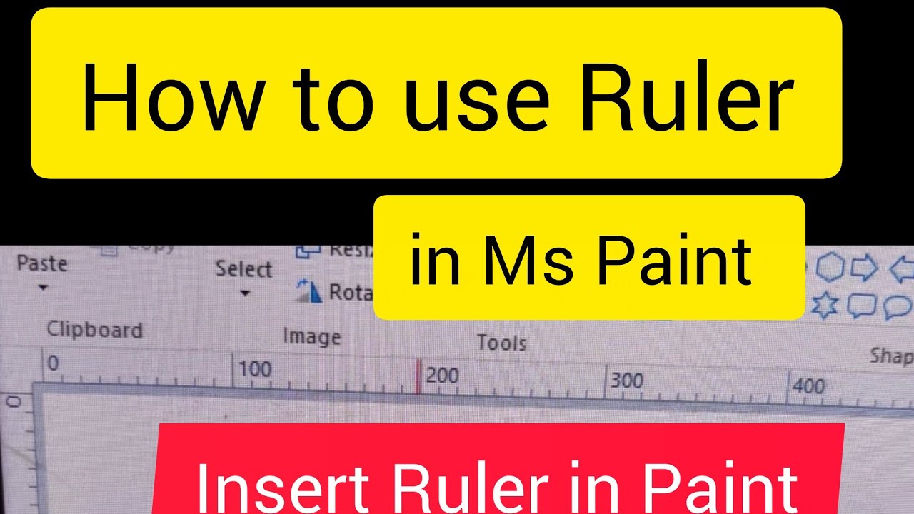 Microsoft Paint Ruler how to adjust the ruler in ms paint - YouTube