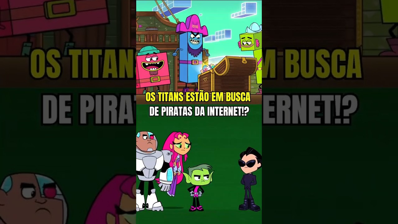 OS TITANS ESTÃO EM BUSCA DE PIRATAS DA INTERNET #jovenstitãs #desenho #beastboy #robin #shorts
