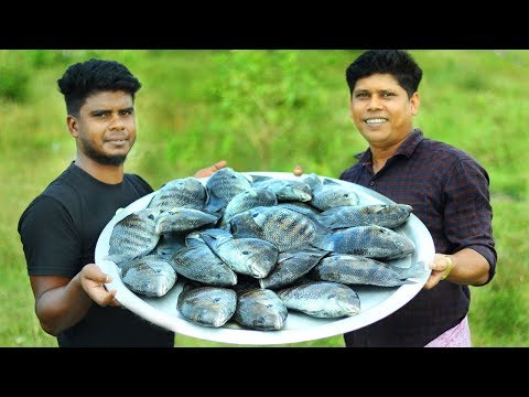 karimeen-pollichathu-|-kerala-style-fish-fry-in-banana-leaf-|-cooking-skill-village-food-channel