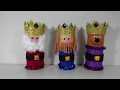 COMO HACER REYES MAGOS PARA NIÑOS. ADORNOS NAVIDEÑOS. Manualidades de navidad. DIY