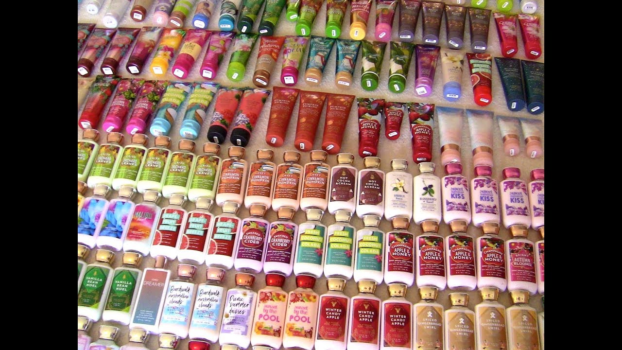 AMAZING BATH & BODY WORKS 280+ BODY CREAM/LOTION COLLECTION!!!!!!!