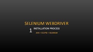 The Joy of Testing : How to Install Selenium Webdriver