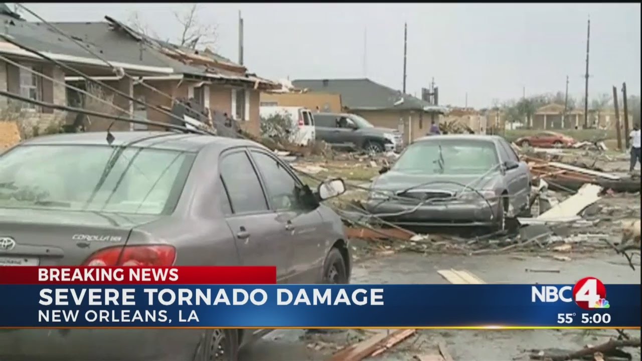 Tornadoes touch down, wreak havoc in southern Louisiana - YouTube