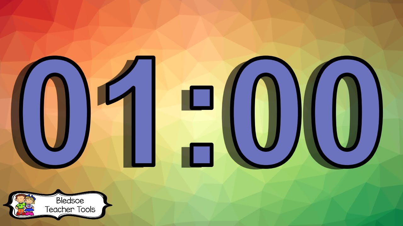 Minute Color 1 Minute Color Timer with Music - YouTube