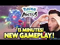 13 MINUTES of NEW GAMEPLAY for POKEMON LEGENDS ARCEUS! INSANE REACTION!
